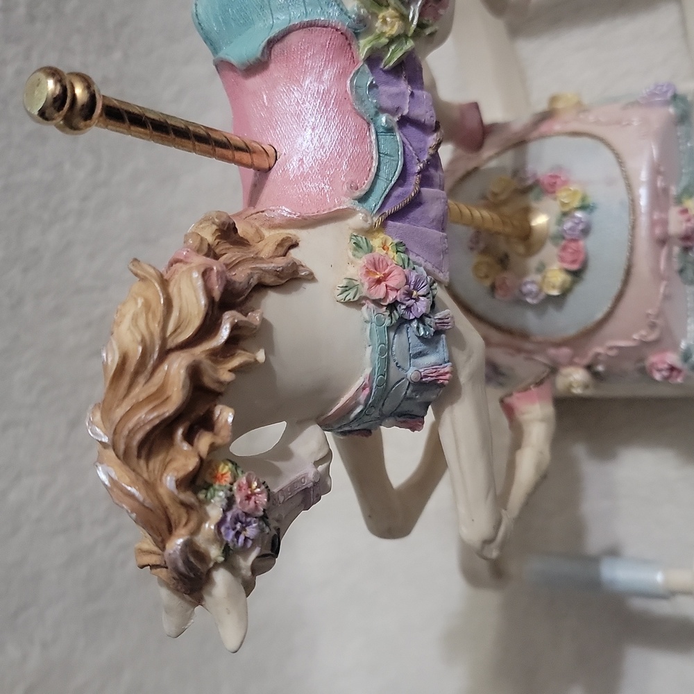 Vintage Musical Carousel Rocking Horse - Picture 2 of 11